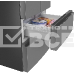 Холодильник Maunfeld MFF180NFSE01 нержавеющая сталь трехкамерный 224/113л морозилка снизу, No Frost, фото8