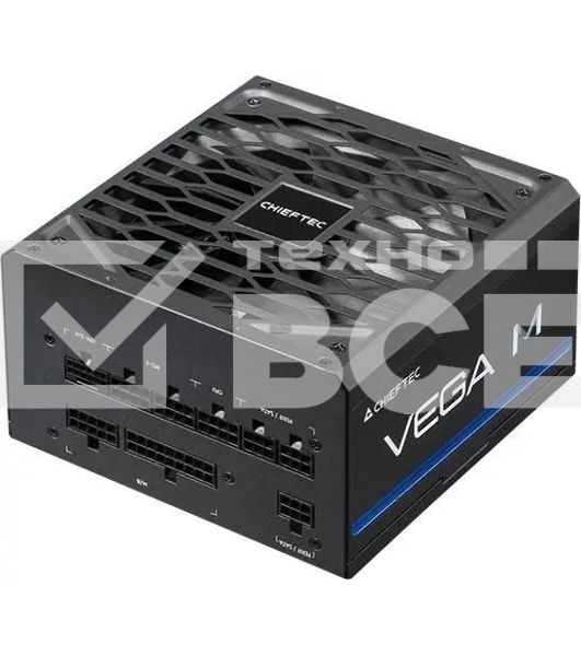 Блок питания Chieftec Vega M PPG-750-C (ATX 3.1, 750W, 80 PLUS GOLD, Active PFC, 135mm fan, Gen5 PCIe, Full Cable Management) Retail