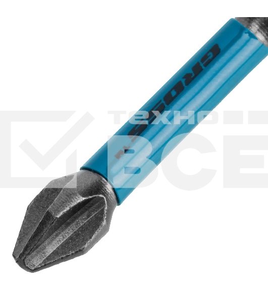 Набор бит Gross торсионных PH2x50 мм, для ударных шуруповертов, отрывн., 10 шт.