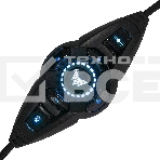 Гарнитура Crown CMGH-3101 чёрный/синий, проводная, подсветка, фото2