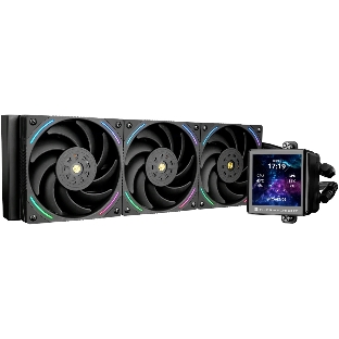Система жидкостного охлаждения Thermalright Frozen Vision 360 V2 ARGb Soc-AM5/AM4/1200/1700/1851 черный 4-pin 28dB Al LCD Ret (F-VISION-360-BL-ARGb-V2)