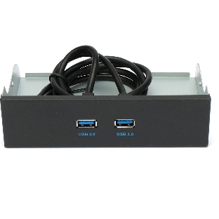 Планка USB 3.0 на переднюю панель 5.25' Gembird FP5.25-USB3-2A, USB, 2xUSB-A 3.0, USB