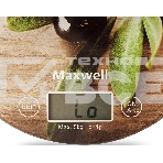 Весы кухонные электронные Maxwell MW-1468(BN) 5 кг, пластик, рисунок, фото2