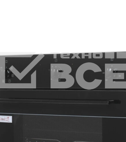 Духовка встраиваемая электрическая Electronicsdeluxe 6006.03 эшв-033 фасад стекло цвет - черный с нержав.ручками, электр.программатор 6-ти кнопочный, утапливаемые ручки, конвекция, гриль, режим разморозки,8 режимов работы, автомат.охлаждение корпуса,подсв