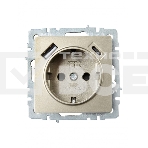 Розетка 1-местная IEK BRITE РЮш11-1-БрШ (BR-R14-16-U22-018-K37) с заземлением, с защитными шторками, 16А, с USB A+C 18 Вт, шампань, фото3