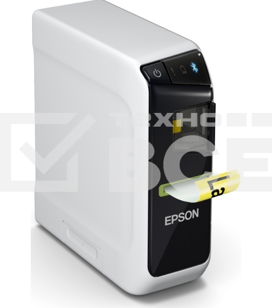 Принтер ленточный термотрансферный Epson LabelWorks LW-600P 180 dpi, 15 мм/сек, USB, Bluetooth, белый