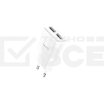 Блок питания (сетевой адаптер) HOCO C88A Star два порта USB, 2.4A, 10.8W белый, фото5