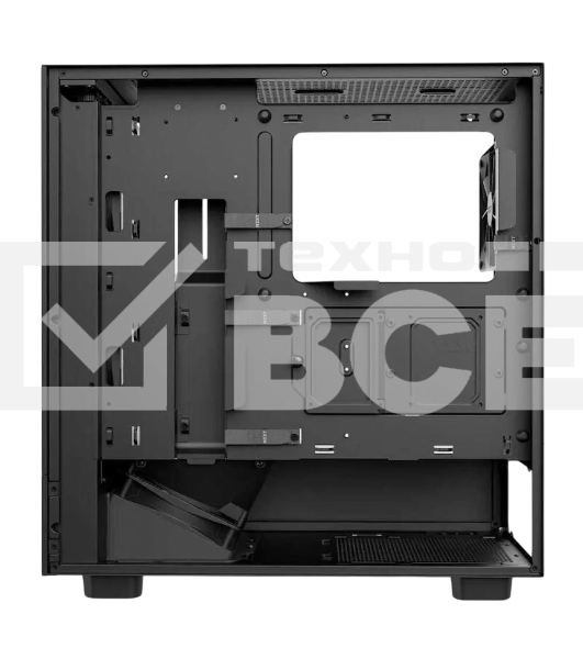 Компьютерный корпус без блока питания Case NZXT H5 Flow RGb, Midi-Tower, TG, 3x120мм RGb + 1x120мм, 1xUSB-A 3.2 + 1xUSB-C 3.2, E-ATX, ATX, mATX, mITX черный