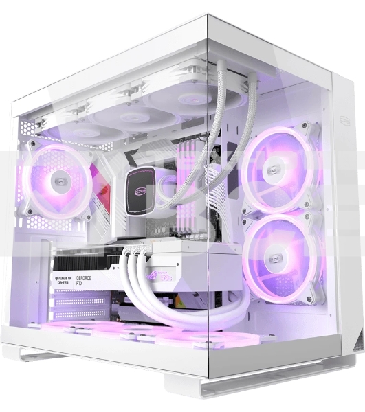 Компьютерный корпус без блока питания Case PCCooler C3T500 ARGB WH, Midi-Tower, TG, 6x120мм ARGB, 1xUSB-C 3.1 + 2xUSB-A 3.0, ATX, mATX, mITX белый