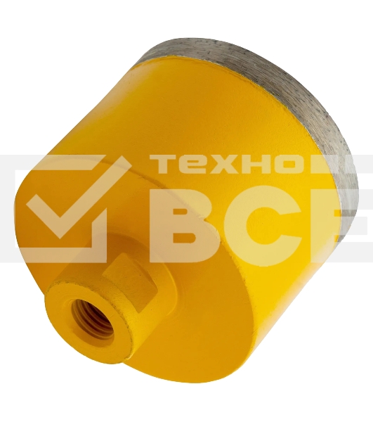 Сверло алмазное по керамограниту Denzel 75мм мокрое резание, М14 72695