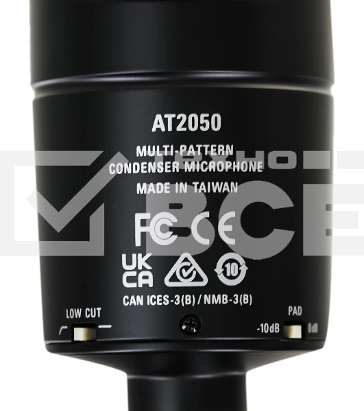 Микрофон проводной Audio-Technica AT2050 черный