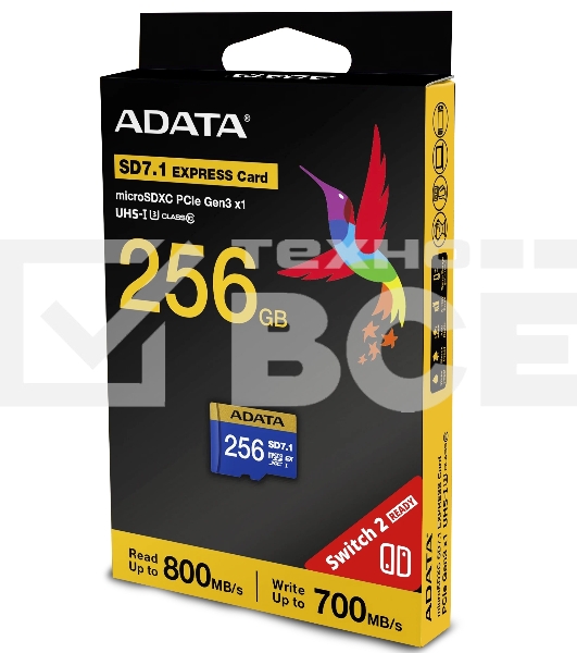 Флеш карта SD 256Gb ADATA Premier Extreme SDXC Class 10 UHS-I U3 V30S 800/700 MB/s (UD256GEX3L1-C)