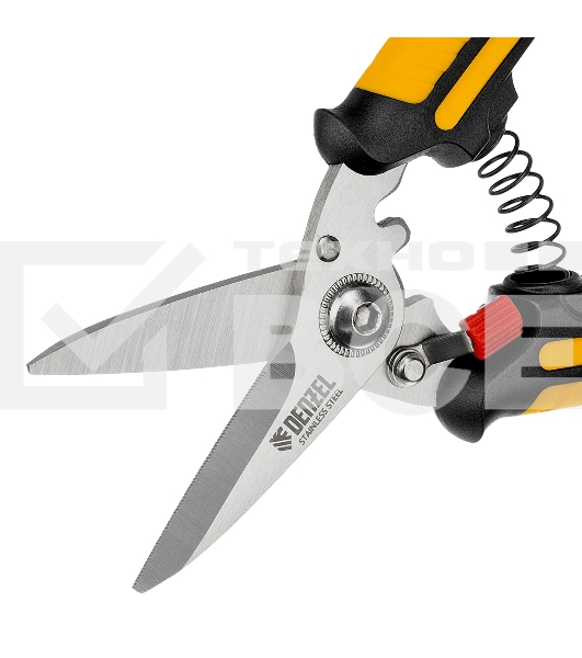 Ножницы универсальные Denzel 185 мм, нержавеющая сталь