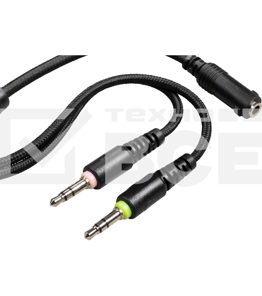 Гарнитура проводная игровая Defender Abyss черный, провод 2 м