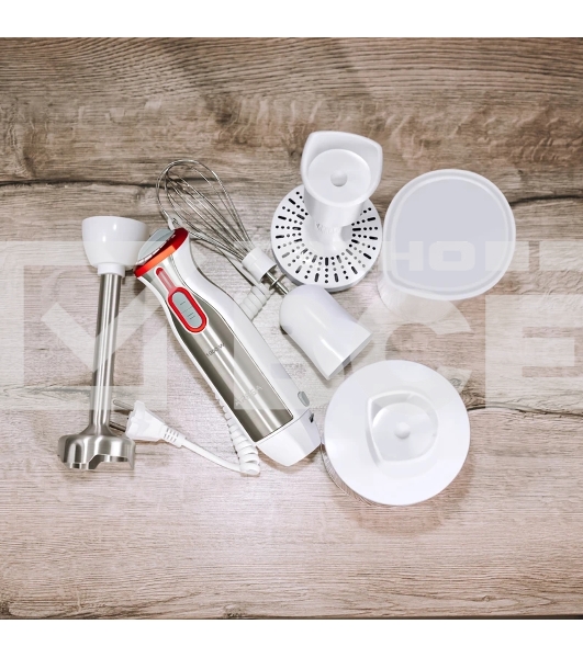 Блендер погружной Aresa AR-1107 серебристый, 1000 Вт, плавная регулировка