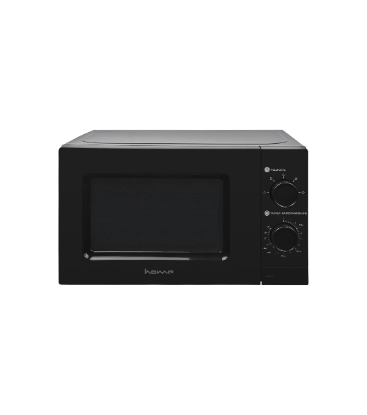Микроволновая печь HOME HMM207BB черный, 20 л, 700 Вт, переключатели - поворотный механизм
