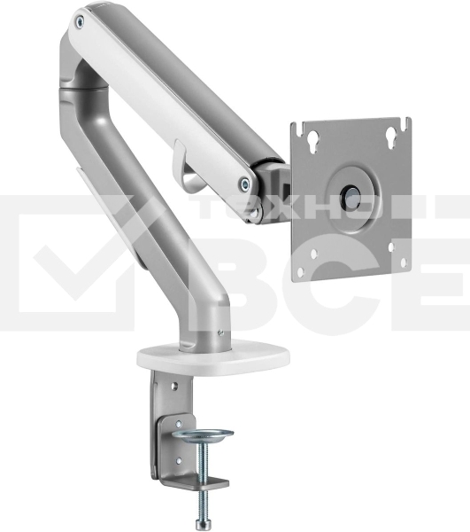 Кронштейн для мониторов Ultramounts UM734SIL серый/серебристый 17'-27' макс.7кг крепление к столешнице поворот и наклон