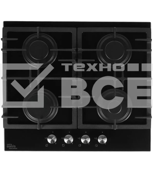 Газовая варочная поверхность Oasis P-GEB черный