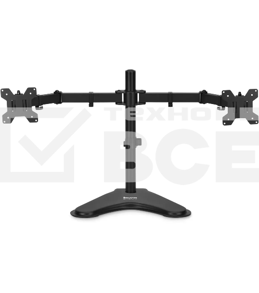 Кронштейн для мониторов ЖК Buro BU-M042-D черный, 17'-32' макс. 16 кг, настольный, поворот и наклон верт.перемещ.