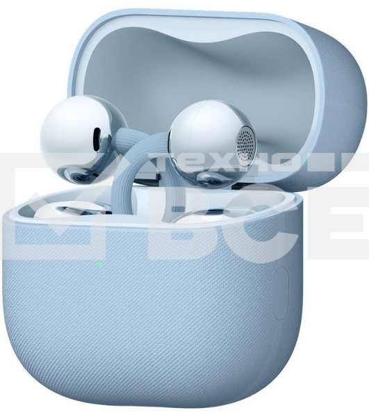 Наушники TWS Huawei FreeClip 2 синий, открытые (клипсы), Bluetooth, быстрая зарядка, до 8 ч