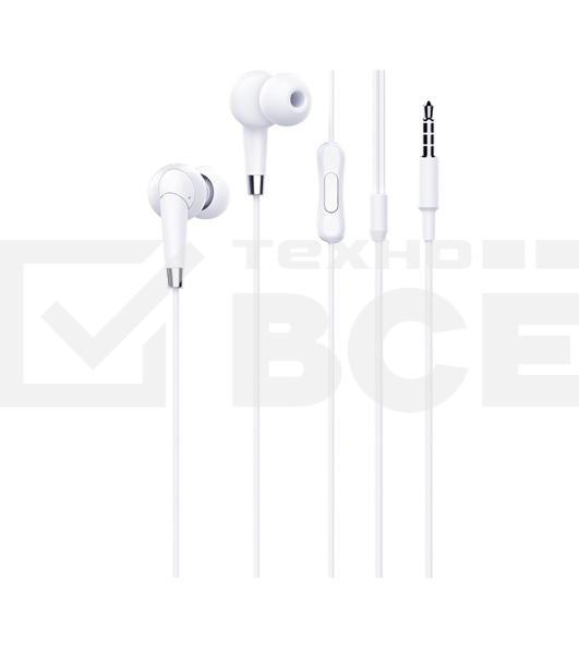 Проводные наушники Hoco M58 Amazing белый, внутриканальные, jack 3.5 мм