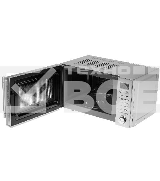 Микроволновая печь Starwind SMW5220 серебристый, 20 л, 700 Вт, переключатели - кнопки, поворотный механизм