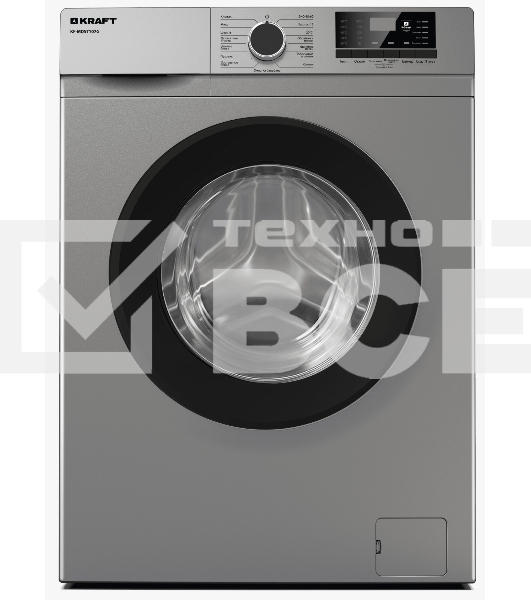Стиральная машина Kraft KF-MDS6107G серый, загрузка фронтальная 6 кг, 1000 об/мин., класс: А+