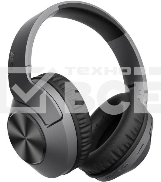 Наушники накладные A4Tech 2Drumtek BH300 темно-серые  беспроводные bluetooth оголовье (BH300 ASH GREY)