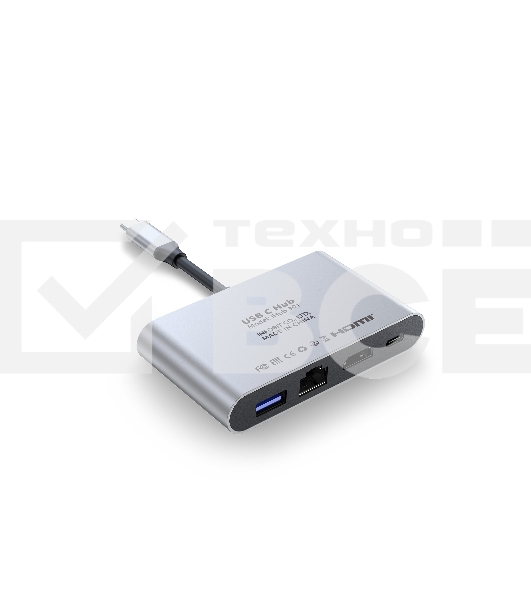 Распределитель Infobit iHub 301 3 подключения через 1 кабель USB-С