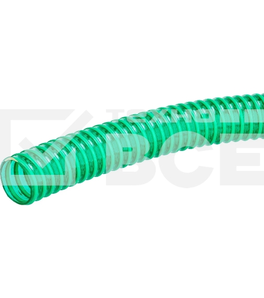Шланг ЗУБР напорно-всасывающий со спиралью ПВХ, 3 атм, 19мм х 15м