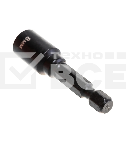 Головка Зубр ПРОФИ Нат-драйвер 26375-08 магнитная E 1/4'' L=50мм 8мм 1шт