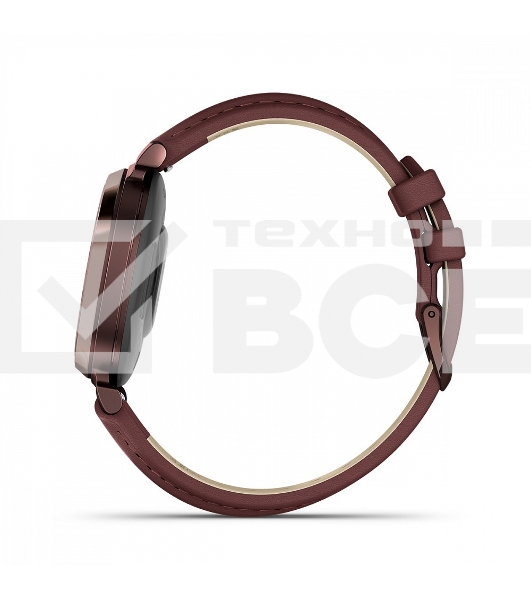 Смарт-часы Garmin Lily 2 Classic темно-бронзовый, ежевичный кожаный ремешок 35,4мм