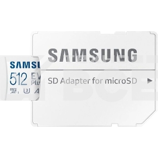 Флеш карта microSDXC 512GB Samsung MB-MC512SA/EU EVO Plus + adapter