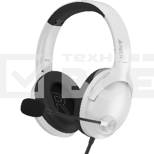 Наушники с микрофоном A4Tech Fstyler FH280U белый  2м мониторные USB оголовье