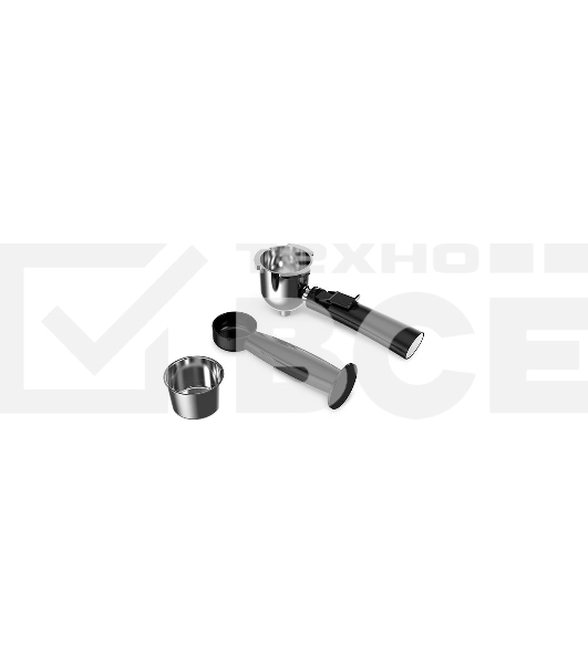 Кофеварка рожковая BQ CM4000 cтальной-черный, исп. кофе - молотый, 0.24 л, 800 Вт, 4 Бар