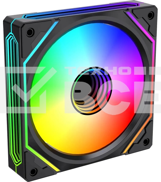 Вентилятор для корпуса Bloody BD-CF120ARGB5 LCD ARGB черный, 120 мм, 1600 об/мин, 26 дБ, 4 pin