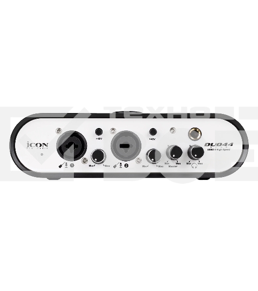 Аудиоинтерфейс USB Icon Duo44 Dyna B/W АЦП/ЦАП: 24 бит/192 кГц, 127 дБ, входы/выходы: 2хCombo XLR/TRS/ 2х1/4