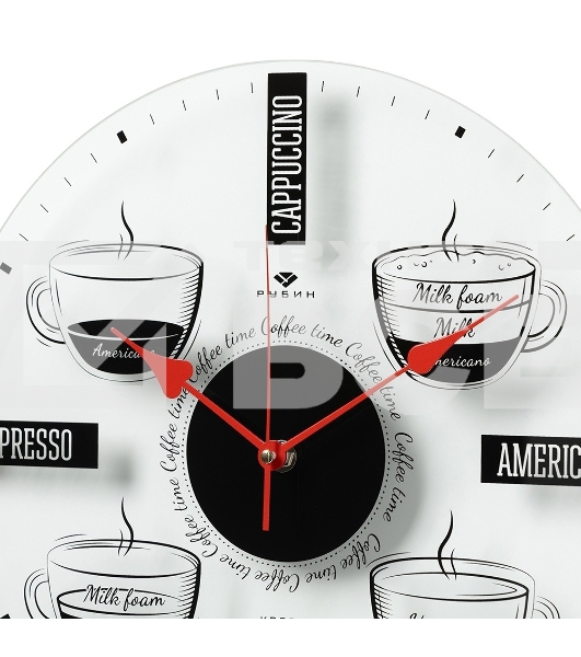 Настенные часы РУБИН 3433-001 Coffee Time