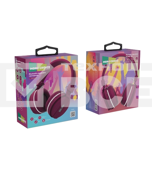 Наушники беспроводные накладные MORE CHOICE (4610196401053) HW15 Cherry