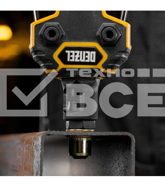 Заклепочник Denzel для резьбовых заклепок, двуручный, заклепки М3, М4, М5, М6, М8, М10, M12