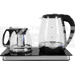 Чайник электрический Starwind SKG4044 1.8л. 1800Вт черный/серебристый корпус: стекло, фото 1