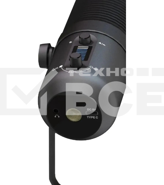 Микрофон проводной Оклик SM-400G 2м черный