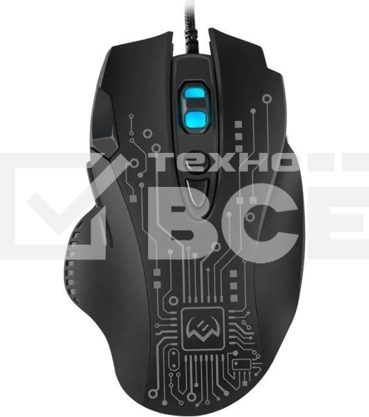 Мышь проводная SVEN RX-G715 черный, 3200 dpi, USB, кнопки - 8