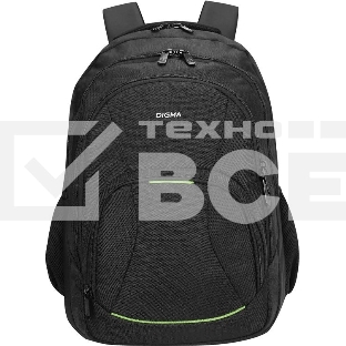 Рюкзак для ноутбука 15.6' Digma Stash S1 черный полиэстер (DGbP15S1BK)