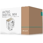Кулер для процессора DEEPCOOL AK700 DIGITAL WH LGA1851/1700/1200/115X/AM5/AM4 (9шт/кор, TDP 260W, PWM, Fan 120mm, 7 тепл. трубок, Copper Base, белый) RET, фото2
