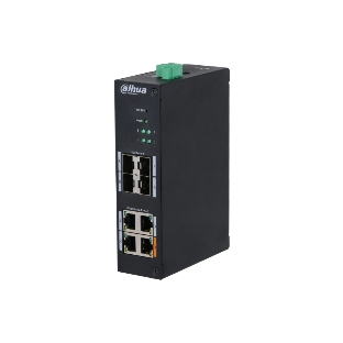 Коммутатор Dahua DH-HS4408-4ET-60, 4×100 Мбит/с + 4×1 Гбит/с SFP, управляемый