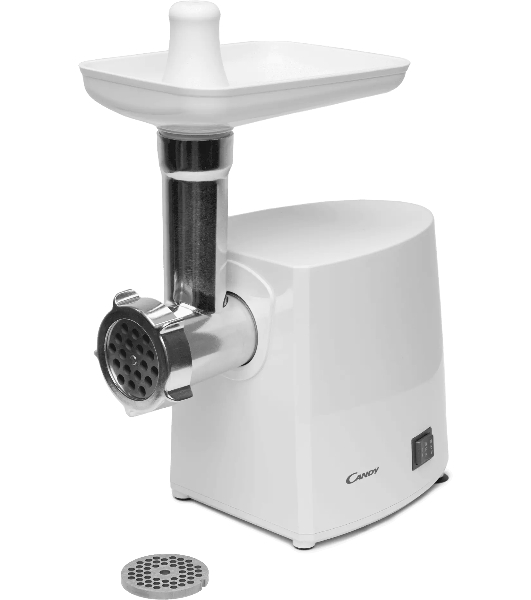 Мясорубка электрическая Candy CG-101 белый, 950 Вт, 2.4 кг/мин, реверс, защита от перегрузки, насадки - 2