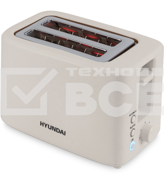 Тостер Hyundai HYT-3306 700Вт кремовый
