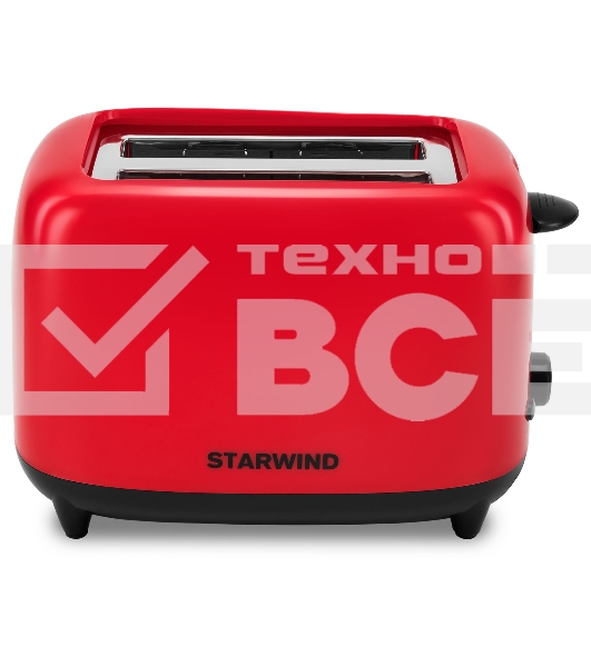 Тостер Starwind ST7003 700Вт красный/черный