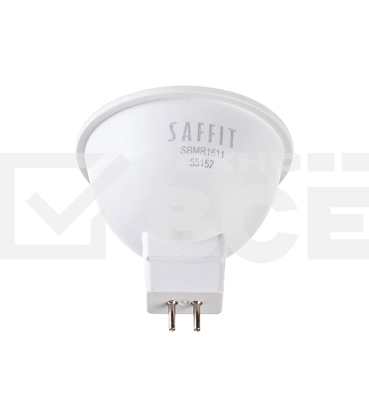 Лампа светодиодная SAFFIT SBMR1611 (55152) 11 вт 230в GU5.3 белый
